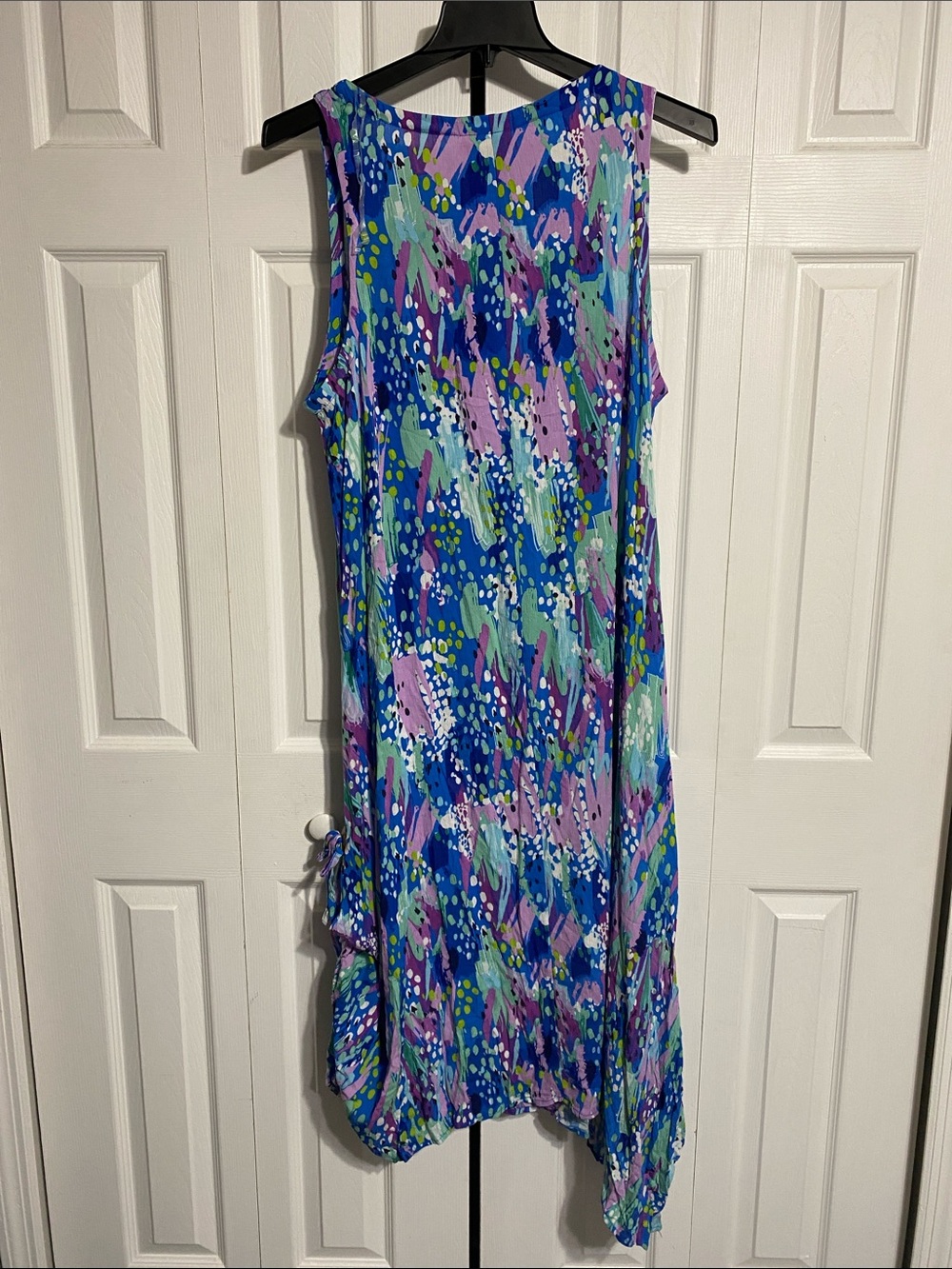 Water Lily NWT casual princess blue lightweight gauze summer beach dress size 1X - Picture 4 of 16